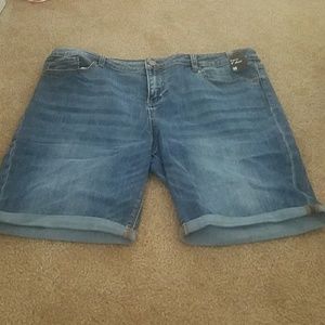 NY & Co Crop Jean Shorts